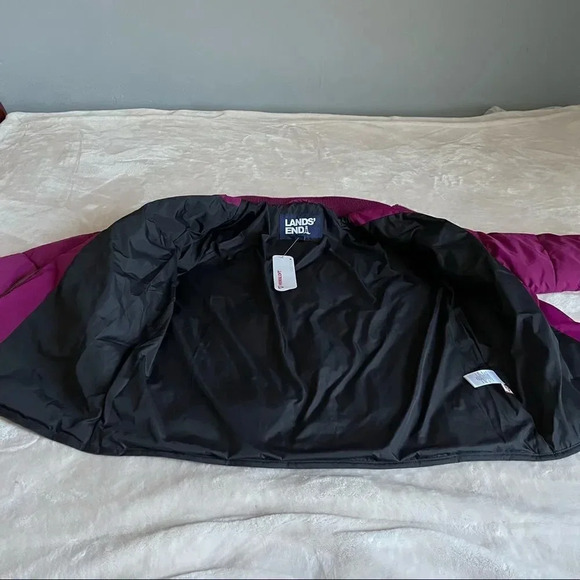 Lands End magenta zip up puffer quilted like jacket
Nwt 
Size S - Picture 5 of 9